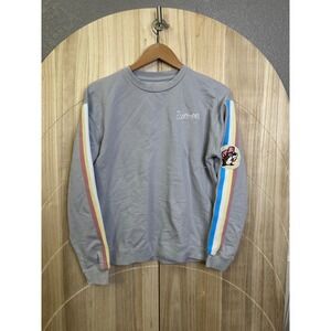 Buc-ees Sweatshirt Gray Crew Neck Long Sleeve Embroidered Logo Size M Women